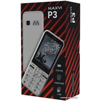 Кнопочный телефон Maxvi P3 (белый)