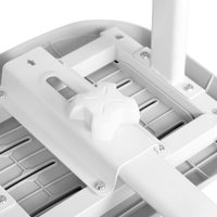 Ученический стол Anatomica Ara с подставкой для книг и выдвижным органайзером (белый/серый)