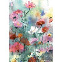 Картина Stamprint Пейзаж цветов АT009 (85x60)