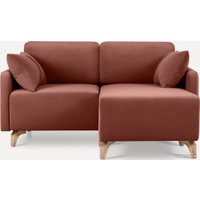 Угловой диван Divan Льери Мини Velvet Terra 240325 (оранжевый)