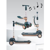 Трехколесный самокат Amarobaby Balance AB23-27BAL/0902 (черный/кремовый)