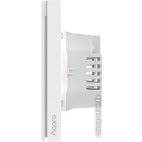 Выключатель Aqara Smart Wall Switch H1 двухклавишный без нейтрали (серый)