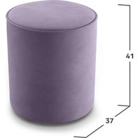 Пуфик Mio Tesoro 132 (светло-сиреневый Velutto 10)