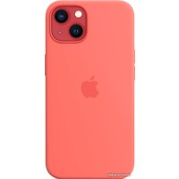 Чехол для телефона Apple MagSafe Silicone Case для iPhone 13 (розовый помело)