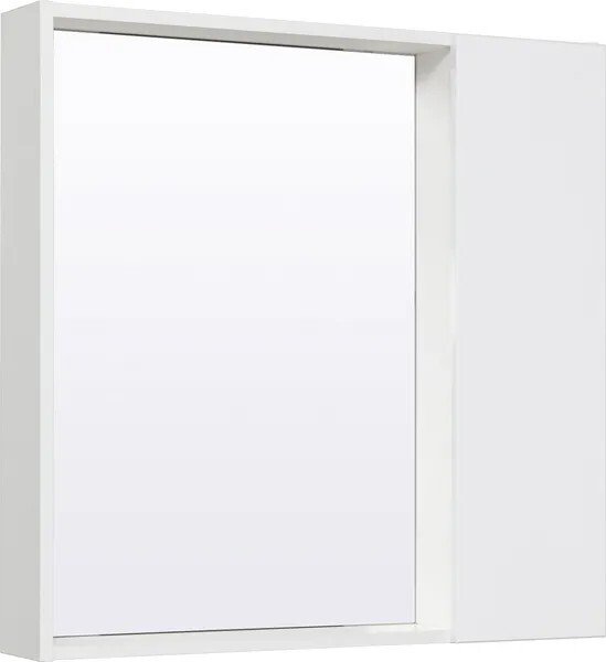 

Runo Шкаф с зеркалом для ванной Манхэттен 75 (белый)