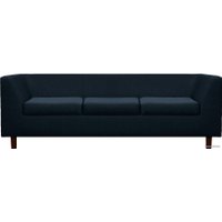 Софа Brioli Дедрик Д трехместный (рогожка, J17 темно-синий)