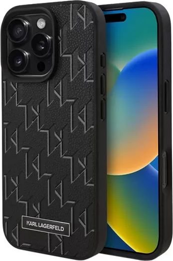 

Чехол для телефона Lagerfeld PU Monogram & Metal Camera (MagSafe) для iPhone 16 Pro Max KLHMP16XPKHPORPK