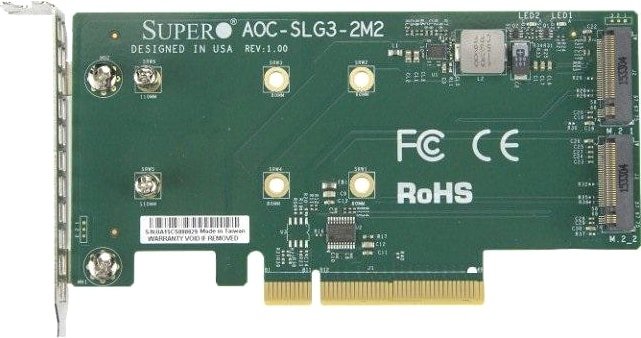

Планка Supermicro AOC-SLG3-2M2-O