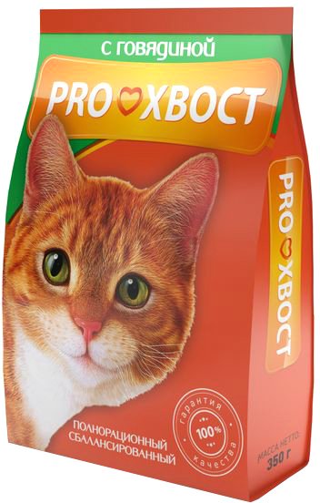

Сухой корм для кошек Proхвост с говядиной 350 г