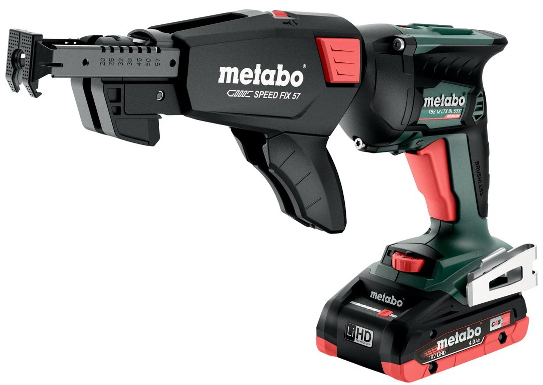 

Шуруповерт для гипсокартона Metabo TBS 18 LTX BL 5000 620063540 (с 2-мя АКБ, кейс)