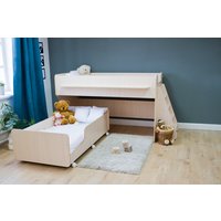 Двухъярусная кровать Красная звезда Р444 Капризун 7 160/180x80 (дуб млечный)