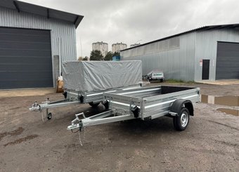 Одноосный прицеп AvtoS A25M1B (2500x1300x300, R13, ресс. 3302 ГАЗ-2лист)