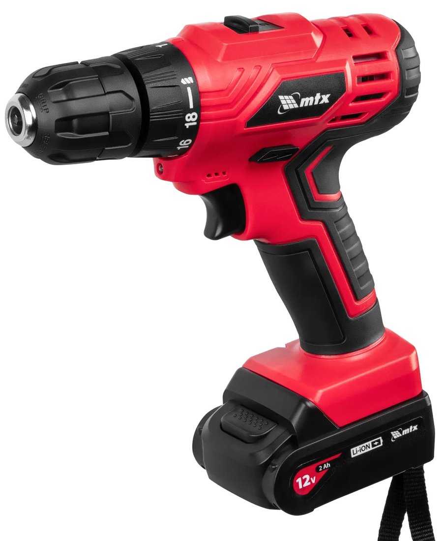 

Дрель-шуруповерт MTX MCDL-12-02 (с 2-мя АКБ, кейс)