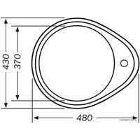 Кухонная мойка Premial PL 4843 (полированная, 0.8 мм) в Бресте