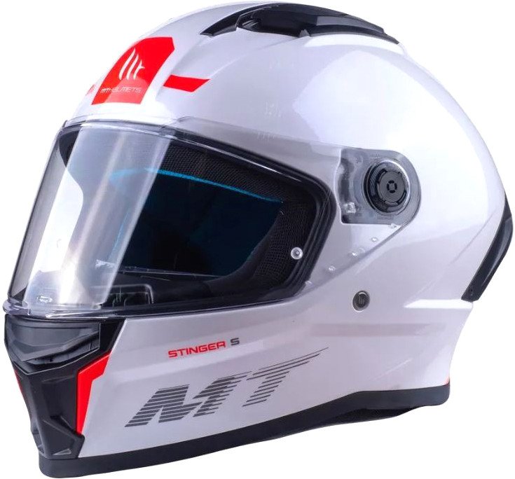 

Мотошлем MT Helmets Stinger 2 Solid (XS, глянцевый белый)