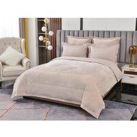 Семейный комплект постельного белья Sofi De MarkO Энрике 7Е Кт-7Е-Эн7м (кремовый)