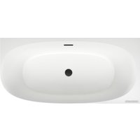 Ванна Wellsee Belle Spa 2.0 160x75 235803003 (пристенная ванна (правая) белый глянец, экран, каркас, сифон-автомат матовый черный)