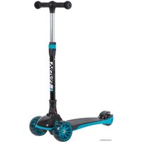 Трехколесный самокат Novatrack Rainbow Basic 120BB.RAINBOW.BGN20 (черный/синий)