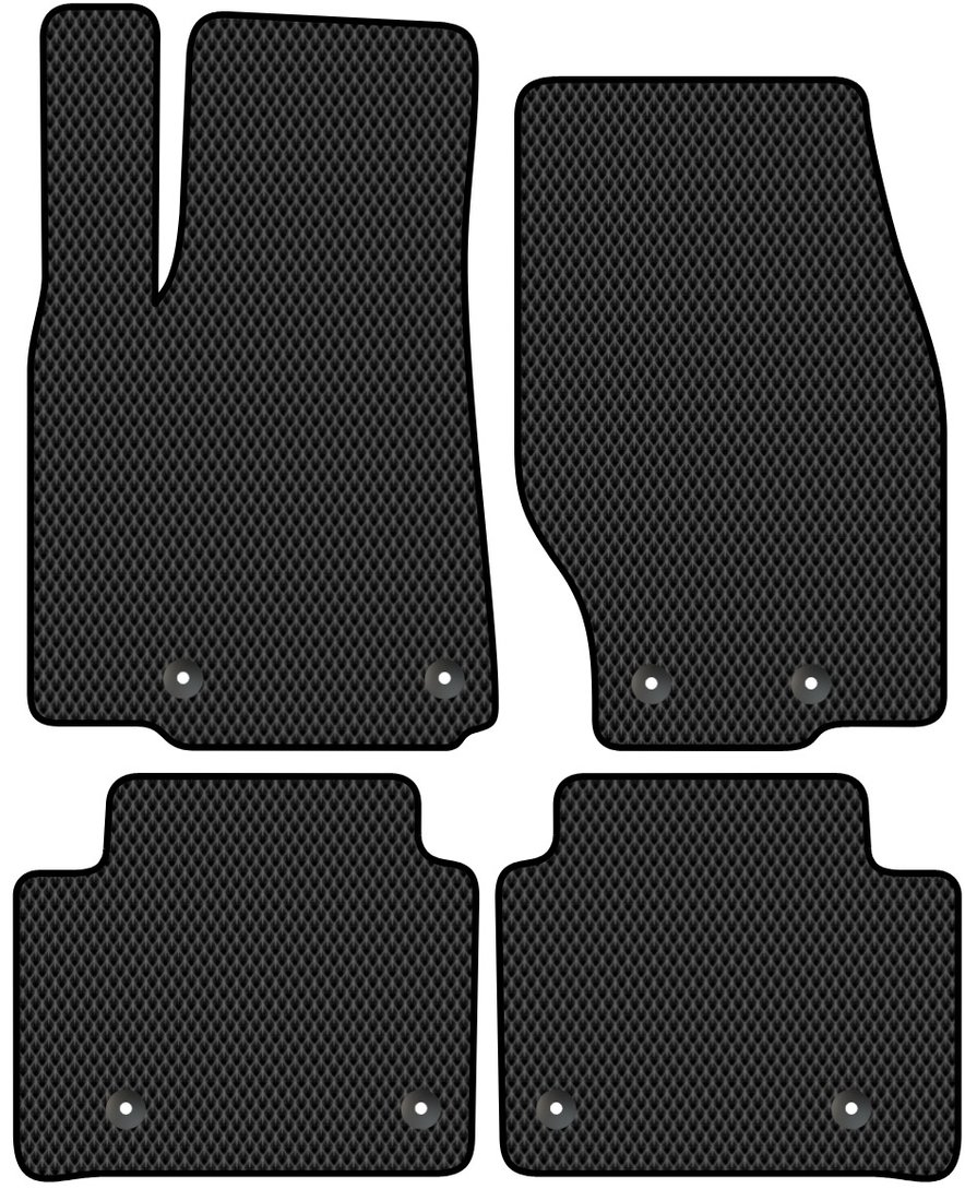 

Комплект ковриков для авто Alicosta Jeep Grand Cherokee V (suv / WL (6 мест)) 2021 - Н.В. (черный, ромб)