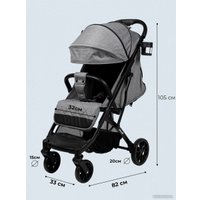 Коляска прогулочная «книга» Panda Baby XX (светло-серый)