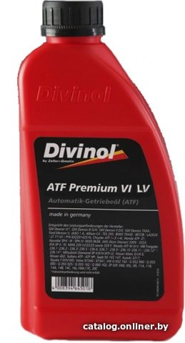 Трансмиссионное масло Divinol ATF Premium VI LV 1л