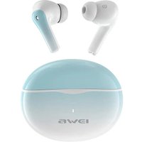 Наушники Awei T62 (белый/бирюзовый)