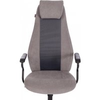 Офисное кресло TetChair Aviator флок/ткань (серый/серый)