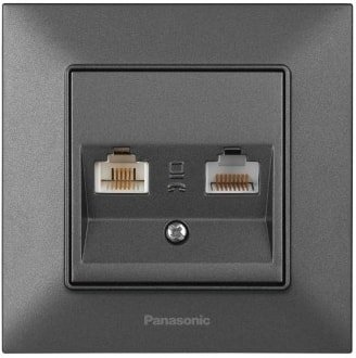

Розетка компьютерная Panasonic Arkedia Slim WNTC04082DG-BY