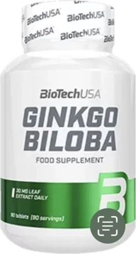 Витамины, минералы BioTech USA Ginkgo Biloba 80 мг (90 таблеток)