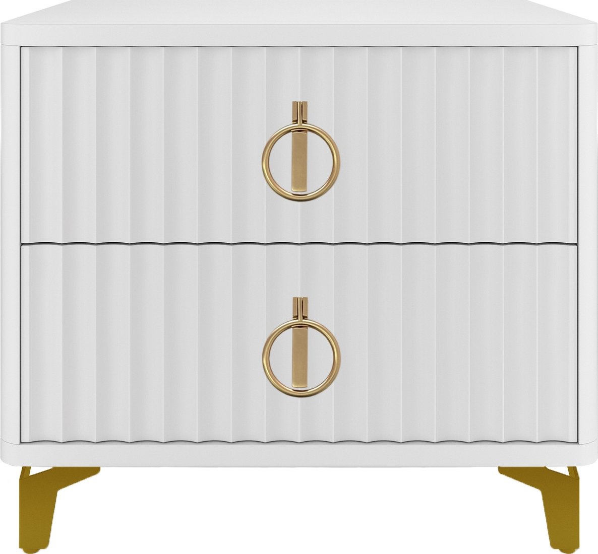 

Тумба Shtabe Royal 5103 эко (белый/золото/р.золото)