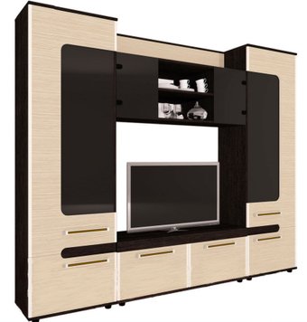 Стенка Заречье Сона (зебрана сахара-дуб венге)