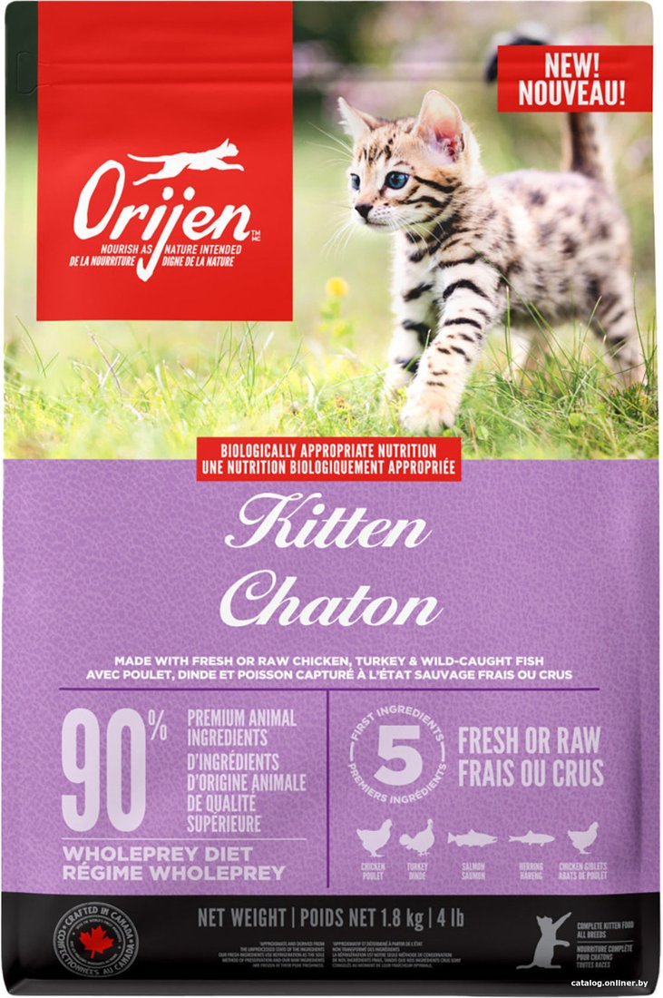 Сухой корм для кошек Orijen Kitten Formula (для котят) 1.8 кг