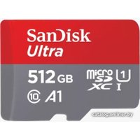 Карта памяти SanDisk Ultra SDSQUAC-512G-GN6MA microSDXC 512GB (с адаптером)