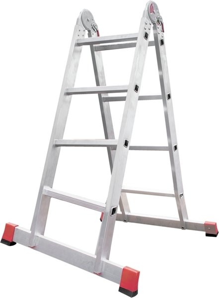 

Лестница-трансформер Новая высота NV 331 шарнирная 2x4 ступени