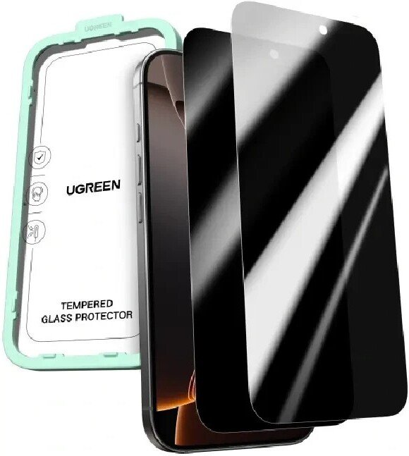 

Защитное стекло Ugreen Tempered Glass Privacy Screen Protector для Apple iPhone 17 Pro SP1155