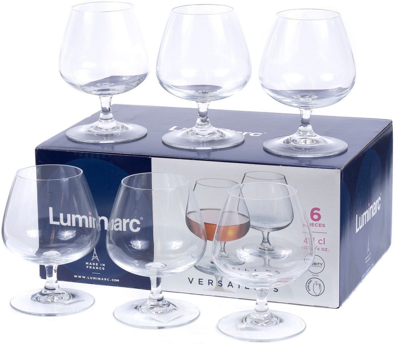 

Набор бокалов для коньяка Luminarc Versailles N1480