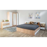 Комплект мебели для спальни Империал Алёна 4 (дуб сонома/белый) в Солигорске