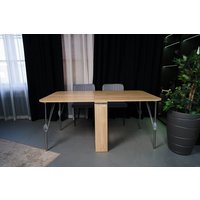 Стол-книга Stoloff Мечта 1600x850 (дуб сонома, опоры складные, углы закругленные с роликами и ручками)