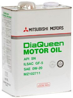 Моторное масло Mitsubishi DiaQueen SN 0W-20 (MZ102711) 4л