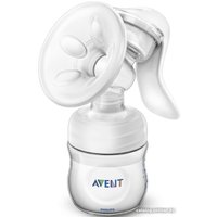 Ручной молокоотсос Philips Avent Natural Comfort с бутылочкой для кормления SCD255/05