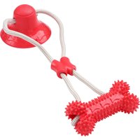 Игрушка для собак Sima-Land Кость на присоске 7916136 (красный)