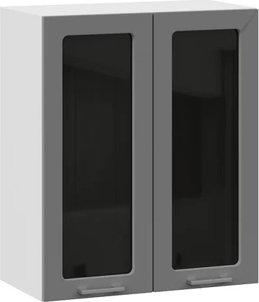 

Шкаф навесной Трия Габриэлла 1ВВ6С с двумя дверьми (белый/титан)