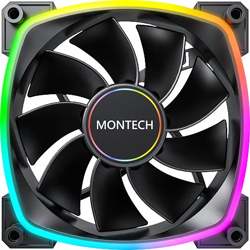 

Вентилятор для корпуса Montech RX140 PWM Reverse (черный)