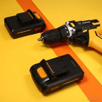 Дрель-шуруповерт Deko DKCD20FU-Li SET 3 063-4172 (с 2-мя АКБ, кейс, набор оснастки)