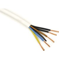 Провод силовой ВЭКЗ ПВС 5x1.5 (100 м, белый)