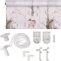 Мини рулонные шторы Franc Gardiner Print Лесные друзья медведи, день 80х160 9403219116