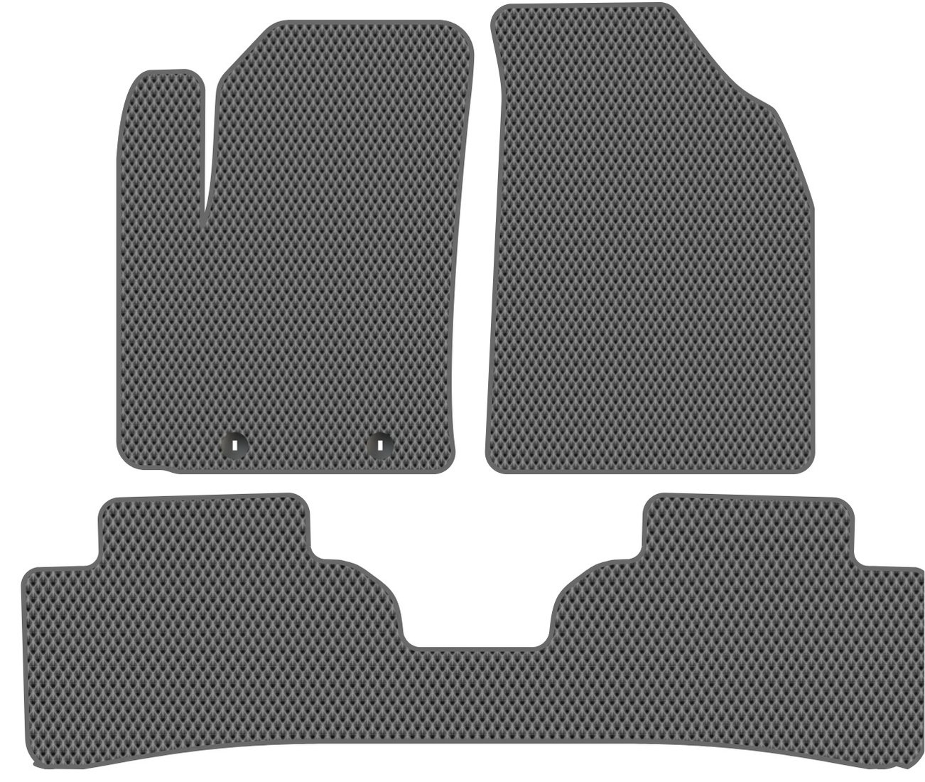 

Комплект ковриков для авто Alicosta Hyundai Creta II (suv / SU2) 2020 - Н.В. задний цельный (серый, ромб)