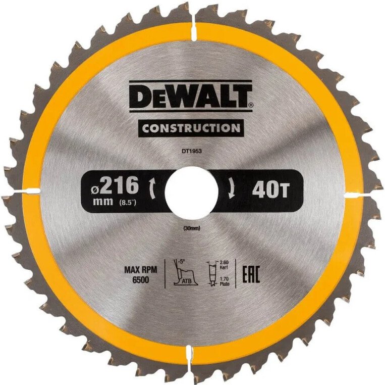 

Пильный диск DeWalt DT1953