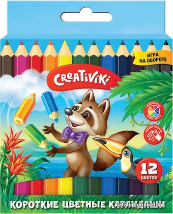 Набор цветных карандашей Creativiki КЦК12КР (12 цветов)