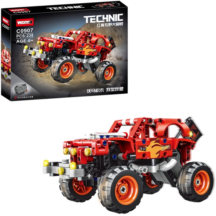 

Конструктор Woma Technic C0907 Монстр трак Красный дьявол